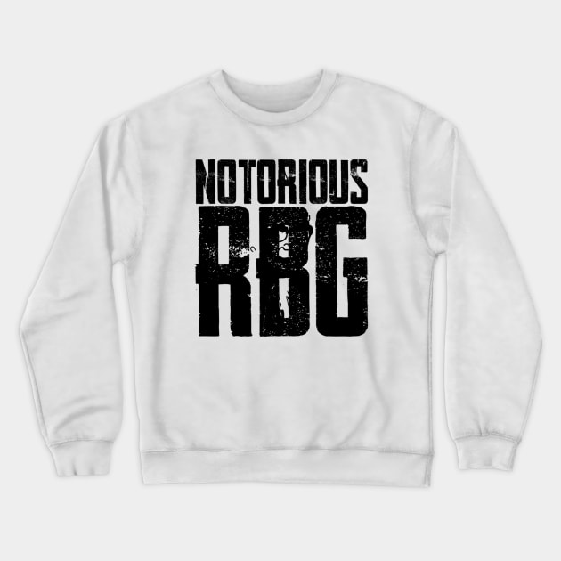 Notorious RBG Outline Crewneck Sweatshirt by dashawncannonuzf